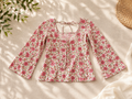 Pink Petal Floral Top