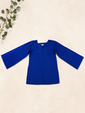 Blue bell-sleeve
