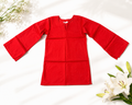 Red bell-sleeve