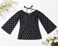 Noir Bloom Top