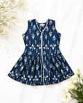 Navy Blossom Top