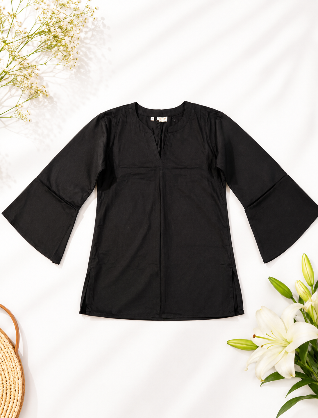 Black Bell-Sleeve
